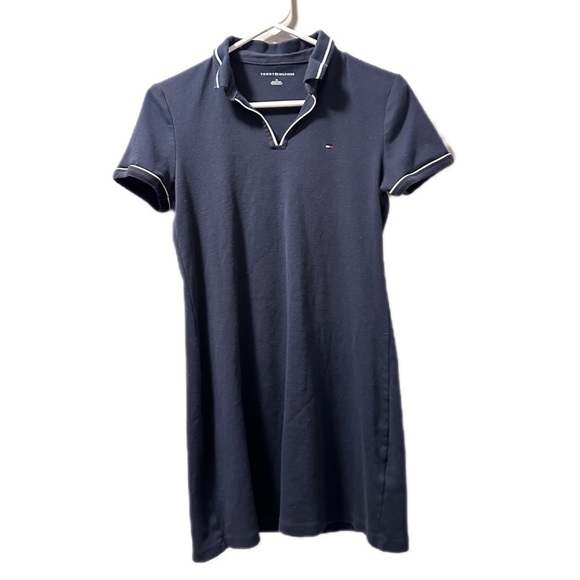 Tommy Hilfiger Regular Fit Stretch Cotton Polo Dress navy medium - Picture 1 of 12